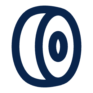Tyre Line Icon from Mingcute Line Set