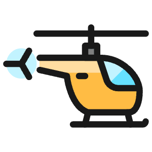 Aircraft Chopper 1 Icon from Ultimate Colors - Free Set