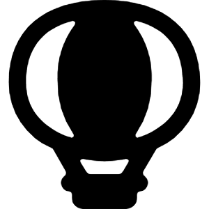 Aircraft Hot Air Balloon 2 Icon from Ultimate Bold - Free Set