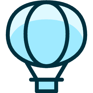 Aircraft Hot Air Balloon 2 Icon from Ultimate Duotone - Free Set