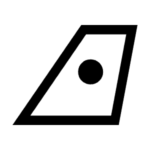 Airlines Icon from Sharp Line - Material Symbols Set