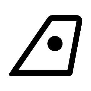Airlines Icon from Rounded Line - Material Symbols Set