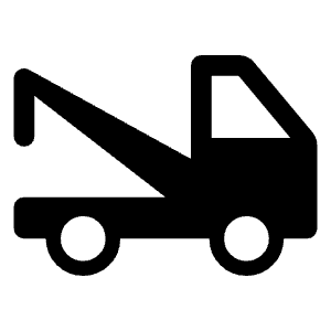 Auto Towing Icon from Rounded Line - Material Symbols Set