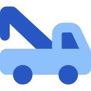 Auto Towing Truck Icon from Core Flat Set