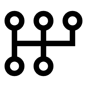 Auto Transmission Icon from Sharp Line - Material Symbols Set