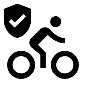 Bike Lane Fill Icon from Outlined Fill - Material Symbols Set
