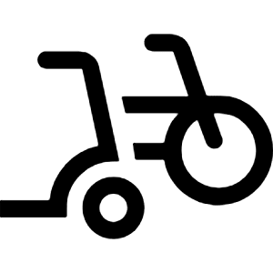 Bike Scooter Icon from Rounded Line - Material Symbols Set
