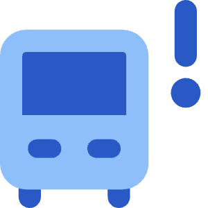 Bus Alert Icon from Core Flat Set