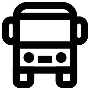 Bus Front Icon from Atlas Line Set