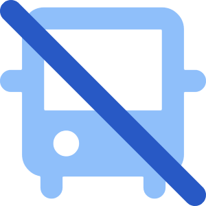 Bus No Transfer Icon from Core Flat Set