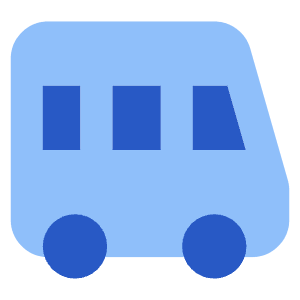 Bus Side Icon from Core Flat Set
