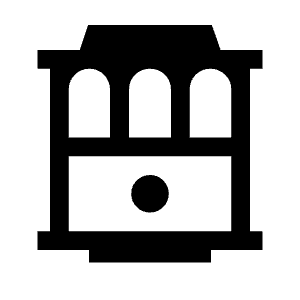 Cable Car Icon from Sharp Line - Material Symbols Set