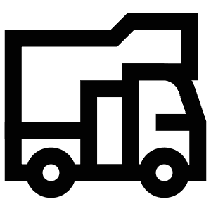 Camper Vehicle Icon from Atlas Line Set