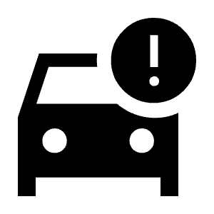 Car Crash Fill Icon from Sharp Fill - Material Symbols Set