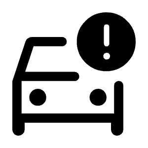 Car Crash Icon from Rounded Line - Material Symbols Set