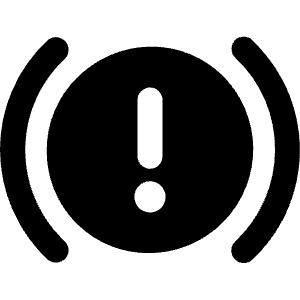 Car Dashboard Warning Icon from Ultimate Bold - Free Set