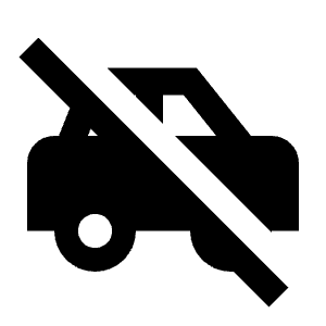 Car Off Fill Icon from Outlined Fill - Material Pro Set