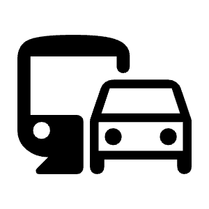 Commute Icon from Rounded Line - Material Symbols Set
