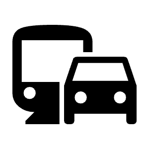 Commute Fill Icon from Outlined Fill - Material Symbols Set