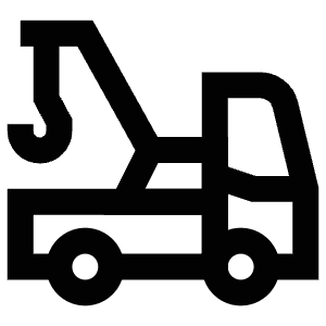Crane Truck Icon from Atlas Line Set