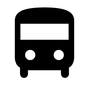 Directions Bus Fill Icon from Rounded Fill - Material Symbols Set