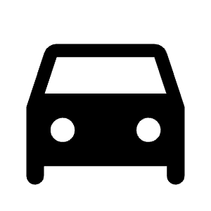 Directions Car Fill Icon from Rounded Fill - Material Symbols Set