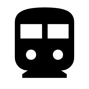 Directions Subway Fill Icon from Outlined Fill - Material Symbols Set