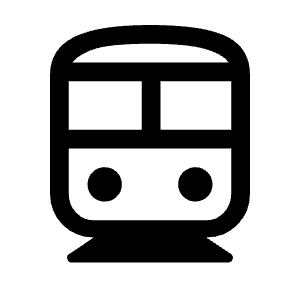 Directions Subway Icon from Rounded Line - Material Symbols Set