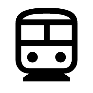 Directions Subway Icon from Sharp Line - Material Symbols Set