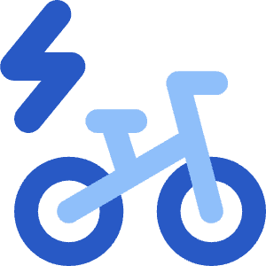 Electric Bicycle Icon from Core Flat Set