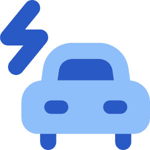 Electric Car Icon from Core Flat Set