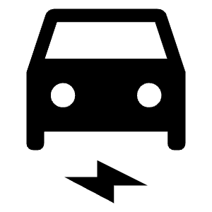 Electric Car Fill Icon from Outlined Fill - Material Symbols Set