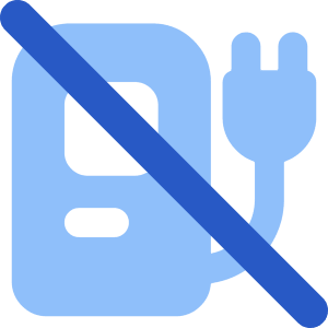 Electric Charging Station Cross Icon from Core Flat Set
