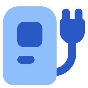 Electric Charging Station Icon from Core Flat Set