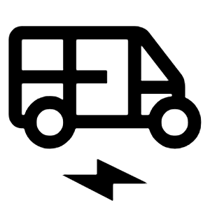 Electric Rickshaw Icon from Outlined Line - Material Symbols Set