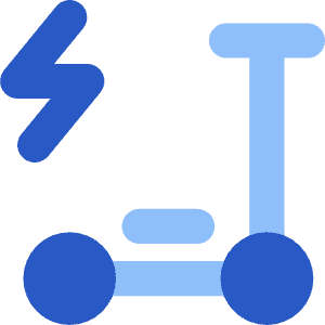 Eletric Scooter Icon from Core Flat Set