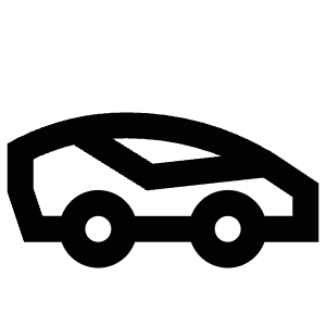 Fast Car Icon from Atlas Line Set