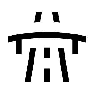 Flyover Icon from Sharp Line - Material Symbols Set