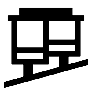 Funicular Icon from Sharp Line - Material Symbols Set