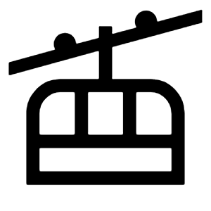 Gondola Lift Icon from Sharp Line - Material Symbols Set