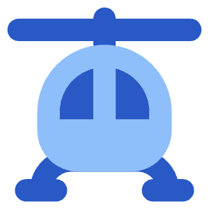 Helicopter Front Icon from Core Flat Set