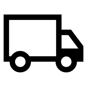 Local Shipping Icon from Sharp Line - Material Symbols Set