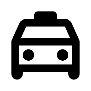 Local Taxi Icon from Rounded Line - Material Pro Free Set