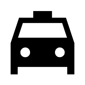 Local Taxi Fill Icon from Sharp Fill - Material Symbols Set