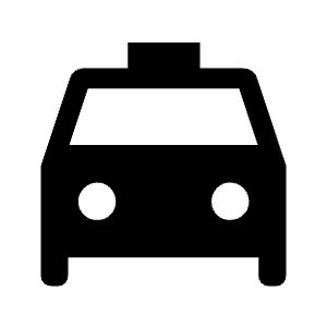 Local Taxi Fill Icon from Outlined Fill - Material Symbols Set