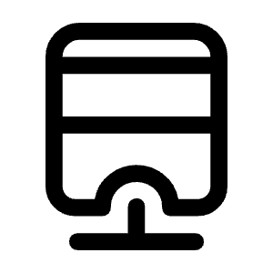 Monorail Icon from Rounded Line - Material Symbols Set