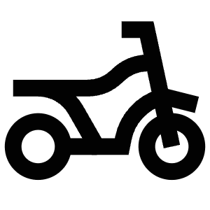Motorcycle Icon from Atlas Line Set