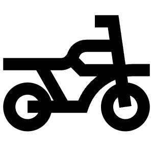 Motorcycle Vehicle Icon from Atlas Line Set