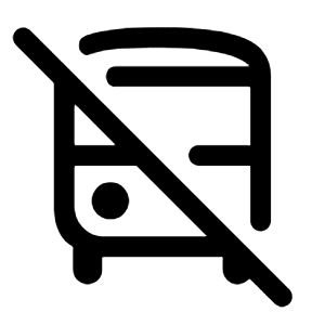 No Transfer Icon from Rounded Line - Material Symbols Set