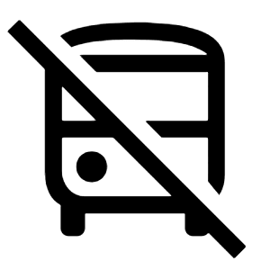 No Transfer Icon from Outlined Line - Material Symbols Set